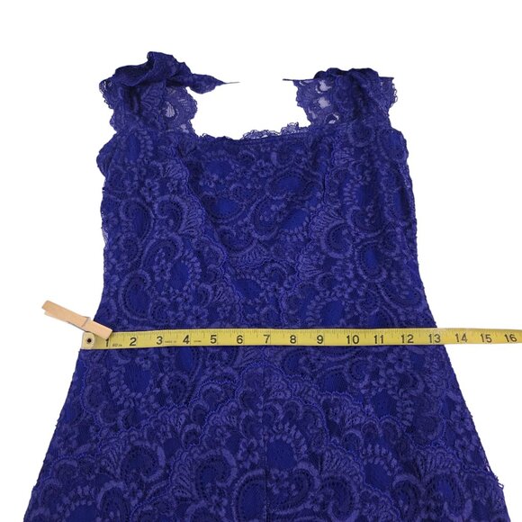 Nicole Miller Eva Lace Open Back Slip Lined Dress – Size Small - Picture 9 of 16